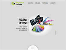 Tablet Screenshot of impresosgalvan.com